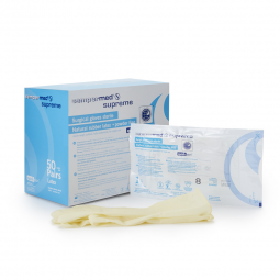 Sempermed Supreme Sempermed USA SPFP800-Sempermed Supreme Latex Surgical Glove, Size 8, Ivory, Exam 