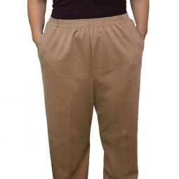 Silverts SV13410 Womens Pull On Pants-Winter Weight Elastic Waist Pants with Pockets