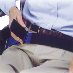 Skil-Care Skil-Care 701030-SkiL-Care Patient Release Wheelchair Safety Belt, 2 x 37 in., Blue, Trans