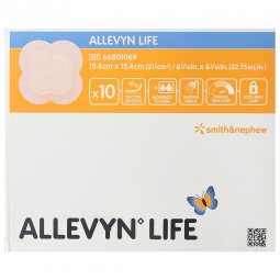 Allevyn Life Smith & Nephew 66801069-Allevyn Life Silicone Foam Dressing, 6 x 6 Inch Quadrilobe, Foa