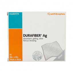 Durafiber Ag Smith & Nephew 66801174-Durafiber Ag Silver Dressing, 4 x 4 Inch, Silver Dressings (CS)