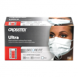 Ultra SPS Medical Supply GCFCXUSF-Crosstex Ultra Mask with Secure Fit, Blue, Masks (BX)