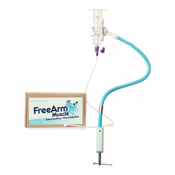 FreeArm Muscle Staley House FAM001001B-Feeding Tube / Infusion Bag Holder FreeArm Muscle Blue, Nutri