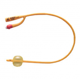 Rusch Gold Teleflex 180705140-Rsch Gold Foley Catheter, 14 Fr., 5cc, Straight Tip, Indwelling (BX)