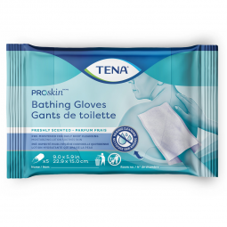 Tena ProSkin 54366 Bathing Gloves, Freshly Scented, Personal Wipes (CS)