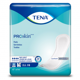 Tena ProSkin Day Light 62326 Bladder Control Pads, Moderate Absorbency, 13 in (CS)