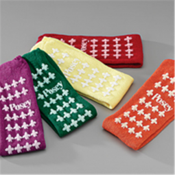 Tidi Products 6239R-Posey Fall Management Slipper Socks, Red, Standard, Slippers & Slipper Socks (PR
