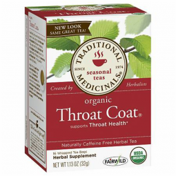 Throat Coat Traditional Medicinals 03291700013-Herbal Supplement Throat Coat Organic Slippery Elm Ba