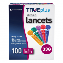 TRUEplus Trividia Health 56151014701-TRUEplus Lancet, 33G, Lancets & Lancing Devices (BX)