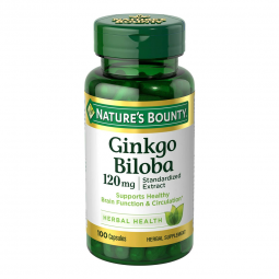 Nature's Bounty US Nutrition 07431204544-Nature's Bounty Ginkgo Biloba 120 mg Capsules, Nonprescript