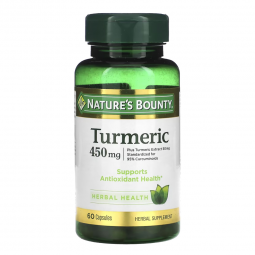 Nature's Bounty US Nutrition 74312154171-Nature's Bounty Turmeric 450 mg Capsules, Nonprescription V