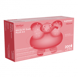 Ventyv Plus 3.5 ELEPHANT Ventyv 10335101-Ventyv Plus 3.5 Elephant Nitrile Exam Glove, Medium, Violet