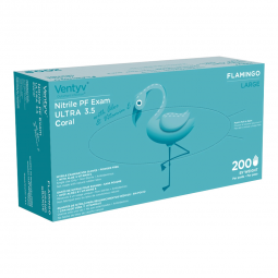 Ventyv Ultra 3.5 CORAL (FLAMINGO) Ventyv 10336106-Exam Glove Ventyv Ultra 3.5 CORAL (FLAMINGO) Large