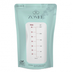 Zomee Zev Supplies ZMSB100-Breast Milk Storage Bag Zomee 8 oz. Food Grade Plastic, Feeding Bottles &