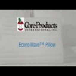 Core Products 103 Econo Wave Foam Pillow with Case