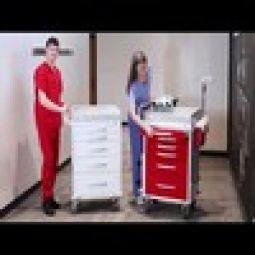 Detecto Rescue Series ER Medical Carts-Red